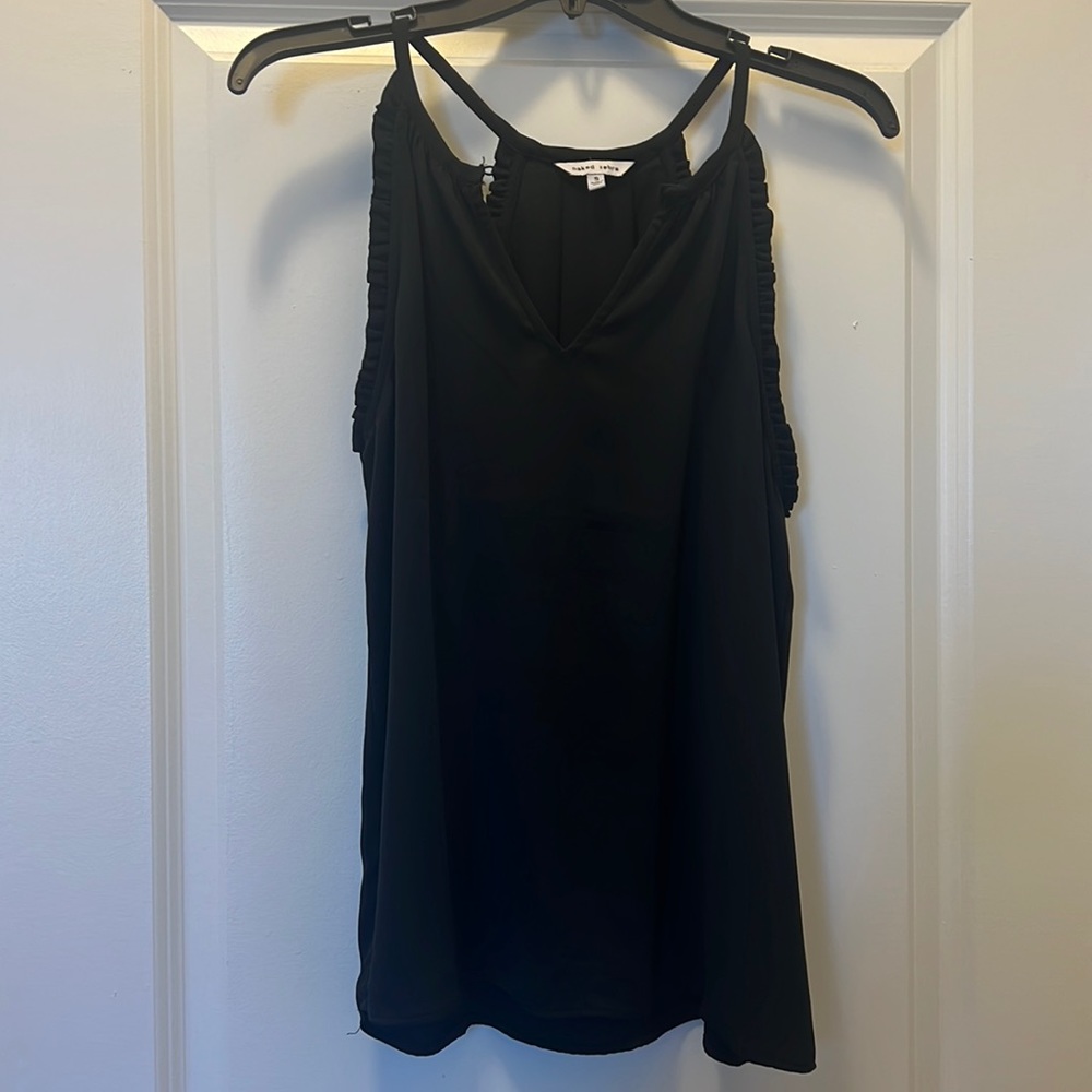 Naked zebra tank. Size small with scalloped sides. Lightly worn.